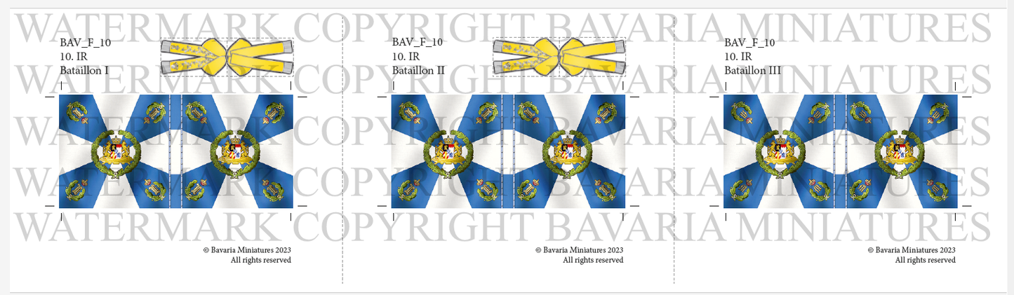BAV_FL_10 - Flags of the 10th Infantry Regiment (3)